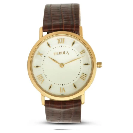 Titan Nebula Vintage White Dial Men's Watch NT600DL11
