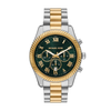 Michael Kors Lexington Green Dial Men's Chronograph Watch MK9277