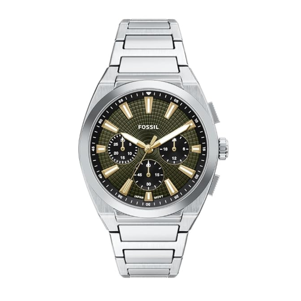 Fossil Everett Green Dial Men's Chronograph Watch FS6183