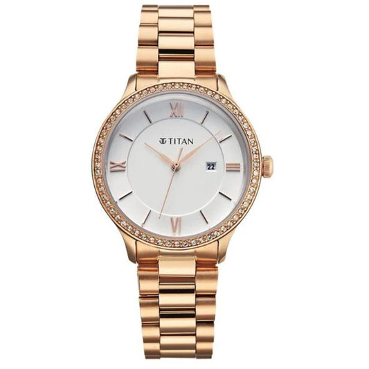 Titan Prestige Purple Women's Watch 95247WM02