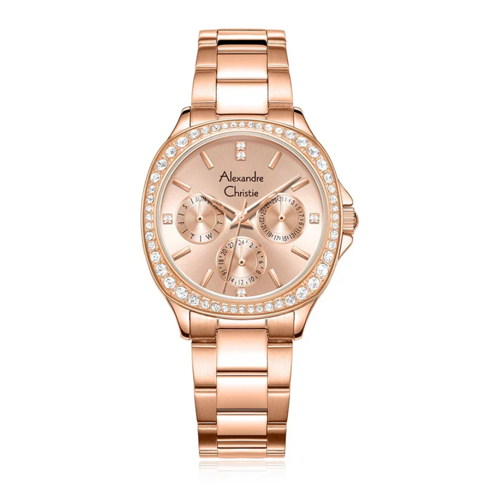 Alexandre Christie Rose Gold Women's Watch 2B85BFBRGLN