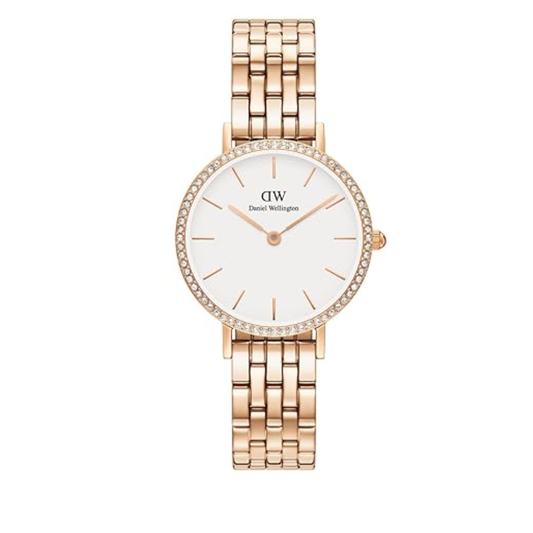Daniel Wellington Petite Analog White Rose Gold Women's Watch DW00100666K