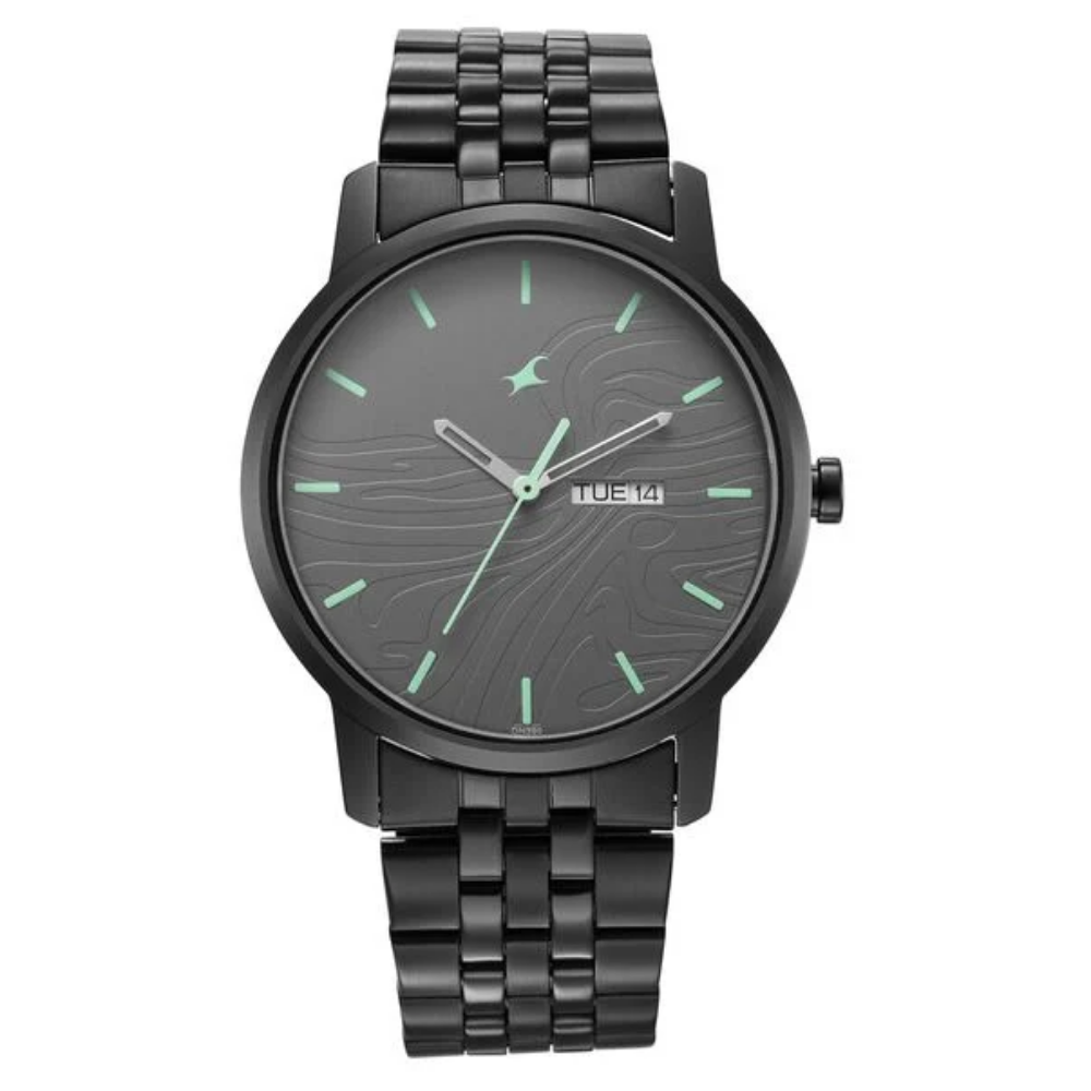 Fastrack Urban Camo Black Dial Watch for Guys 3295NM01
