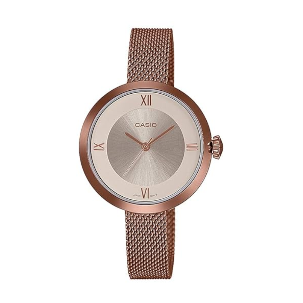 Casio Enticer Rose Gold Women Watch A1854 LTP-E154MR-9ADF