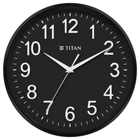 Titan Classic Colours Black Dial Wall Clock W0001PA05A