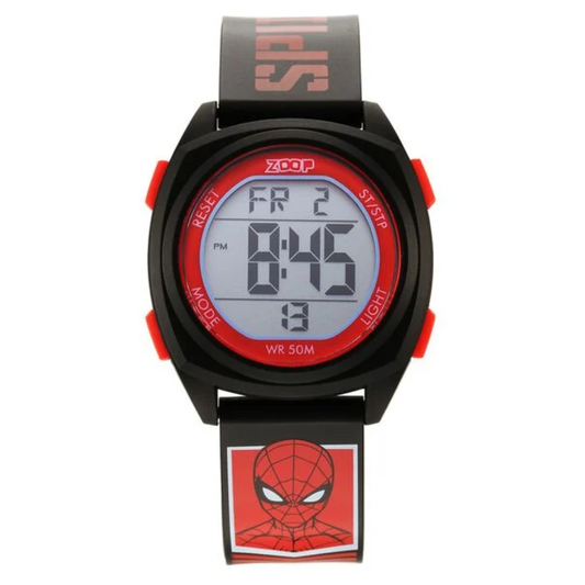Zoop Spiderman Multicoloured Digital Dial Digital Watch for Boys Kids NS16025PP01