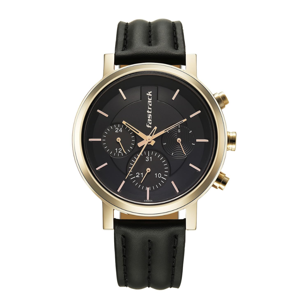 Fastrack Chrome K Black Men's Watch 3287QL03