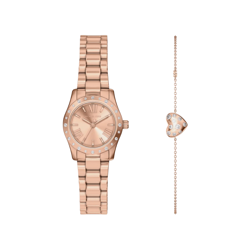 Michael Kors Lexington Rose Gold Dial Women's Watch MK4994SET