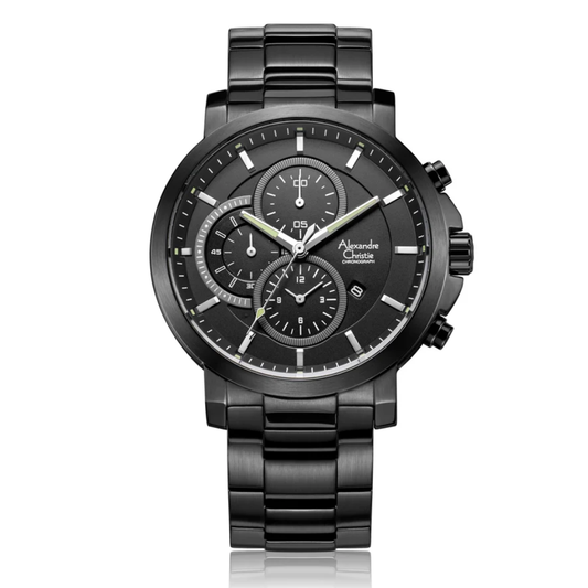 Alexandre Christie Chronograph Black Men's Watch 6350MCBEPBA
