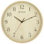 Titan Contemporary Light Brown Dial Wall Clock NSW0080PA01