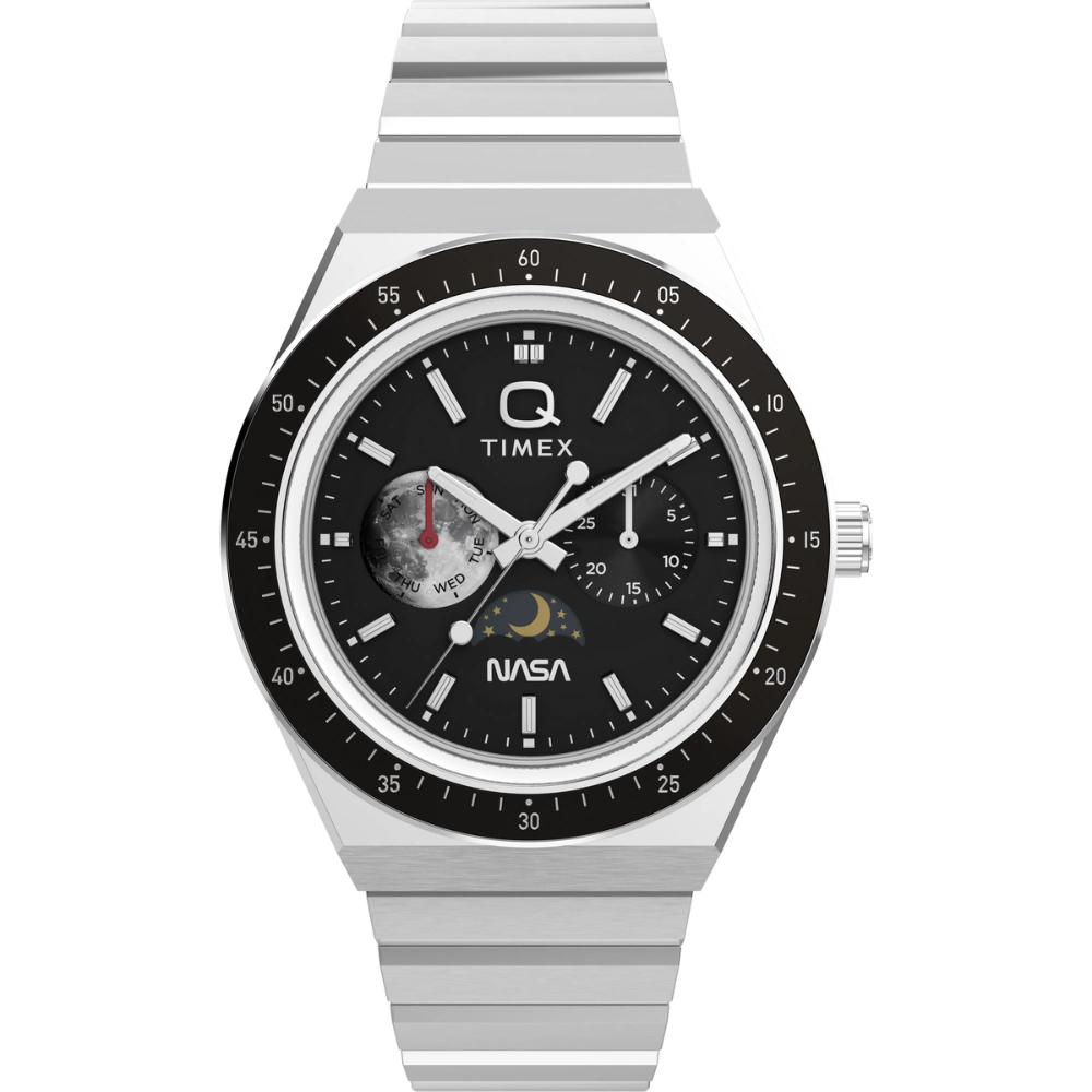 Timex Q X NASA Silver Men Watch TW2Y56700UJ