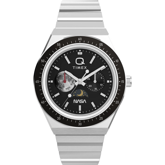 Timex Q X NASA Silver Men Watch TW2Y56700UJ