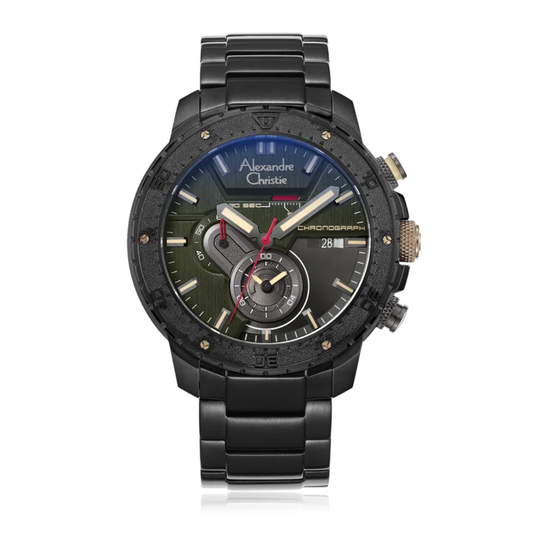 Alexandre Christie Chronograph Black Men's Watch 6627MCBIPBAIV