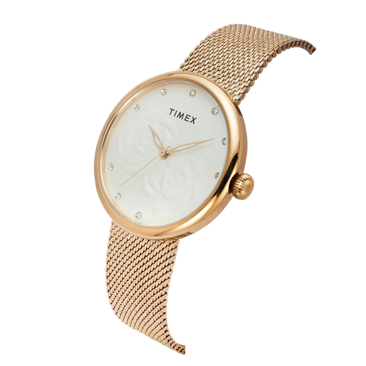 TIMEX White Women Watch TWEL19302