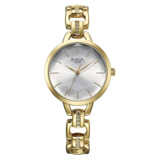 Titan Raga Showstopper Silver Women's Watch NU95352YM01