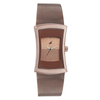 Fastrack Pulse Quartz Analog Brown Dial Stainless Steel Strap Watch for Girls 6093QM01
