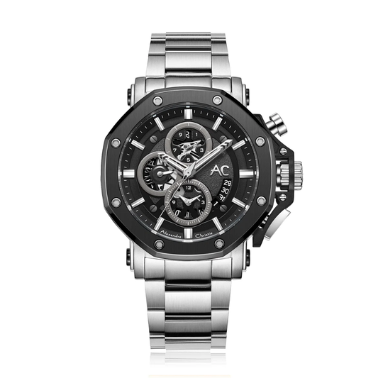 Alexandre Christie Chronograph Silver Men's Watch 9603MCBTBBA