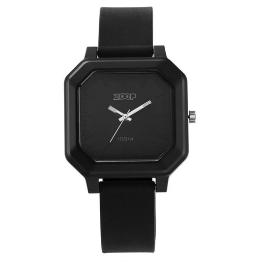 Zoop Black Dial Black Strap Girls Kids Analog Watch 26029PP02