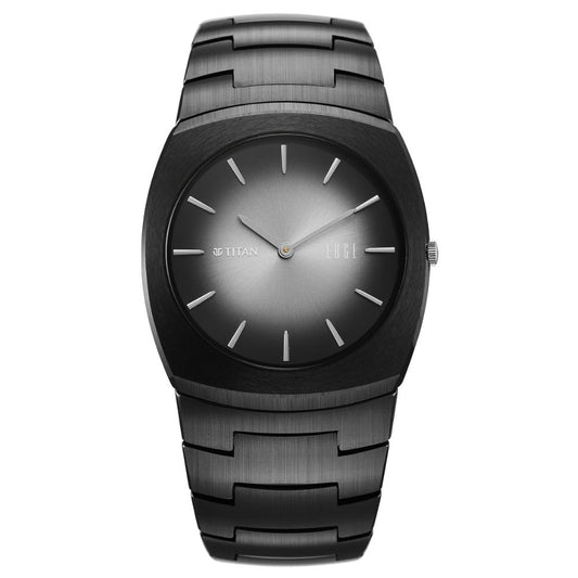 Titan Edge Fumage Black Men's Watch 10055NC01