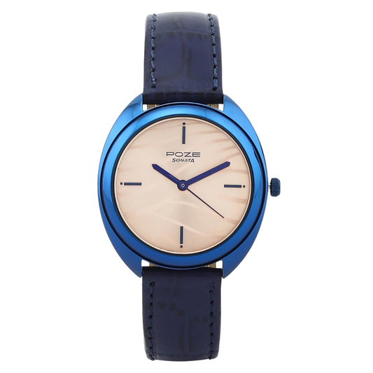 Sonata Poze Rose Gold Dial Men's Watch SP80016QL01