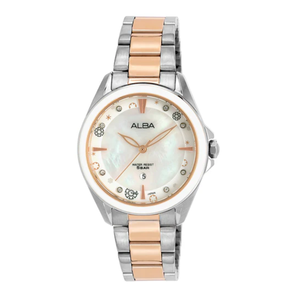 ALBA Pearly White Dial Women's Watch AH7DV1X1