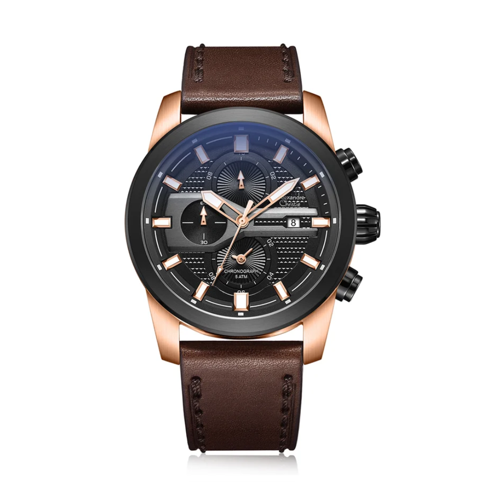 Alexandre Christie Brown Men's Watch 6562MCLBRBA
