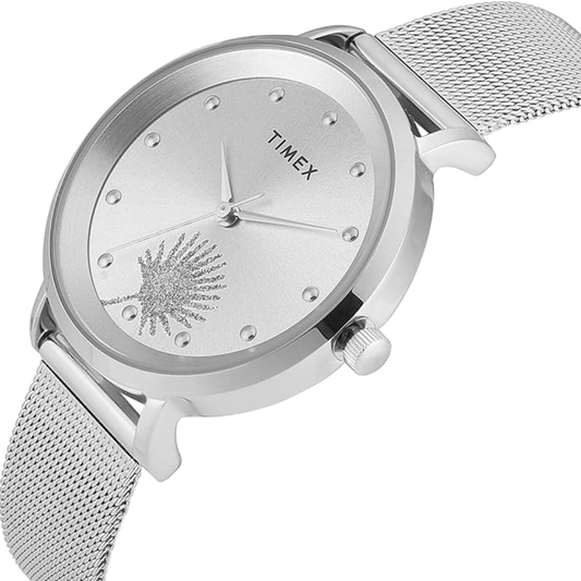 Timex Analog Silver Women Watch TWEL12920