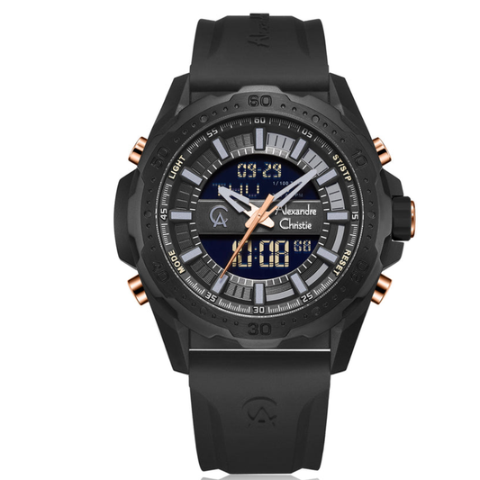 ALEXANDRE CHRISTIE Black Men's Watch 9370MHRIPBARG