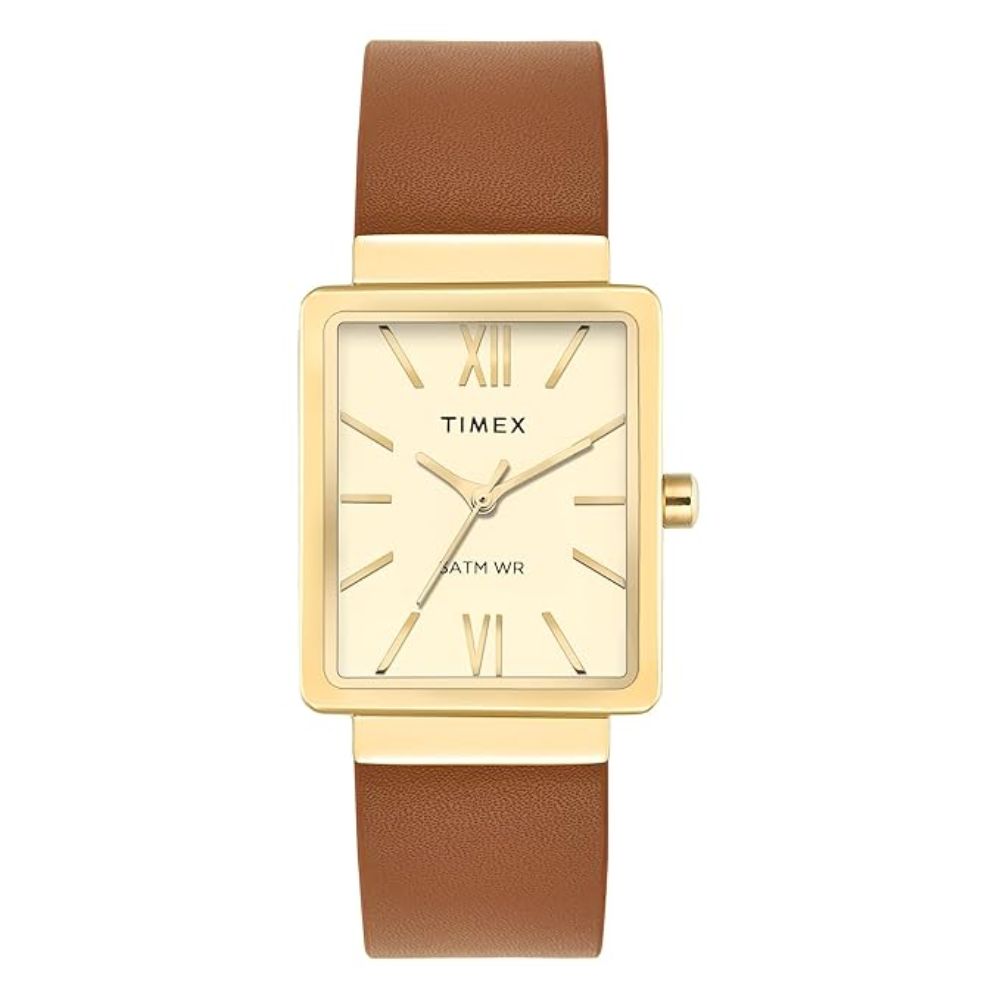 Timex Trendline Rectangle Champagne Dial Women's Watch TWEL20707
