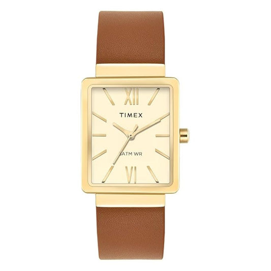 Timex Trendline Rectangle Champagne Dial Women's Watch TWEL20707