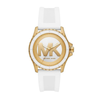 Michael Kors Everest White Silicone Band Watch Women's MK7535