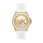 Michael Kors Everest White Silicone Band Watch Women's MK7535