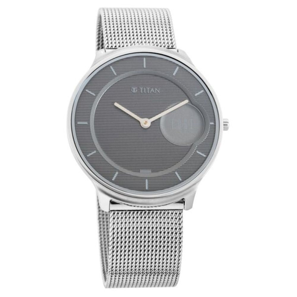 Titan Edge Minimals Silver Men's Watch 1843SM01