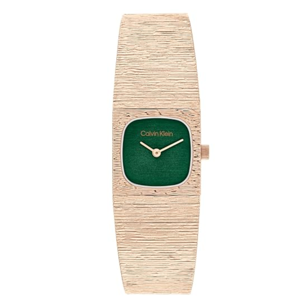 Calvin Klein Sophisticated Green Dial Women's Analog Mesh Watch 25100179