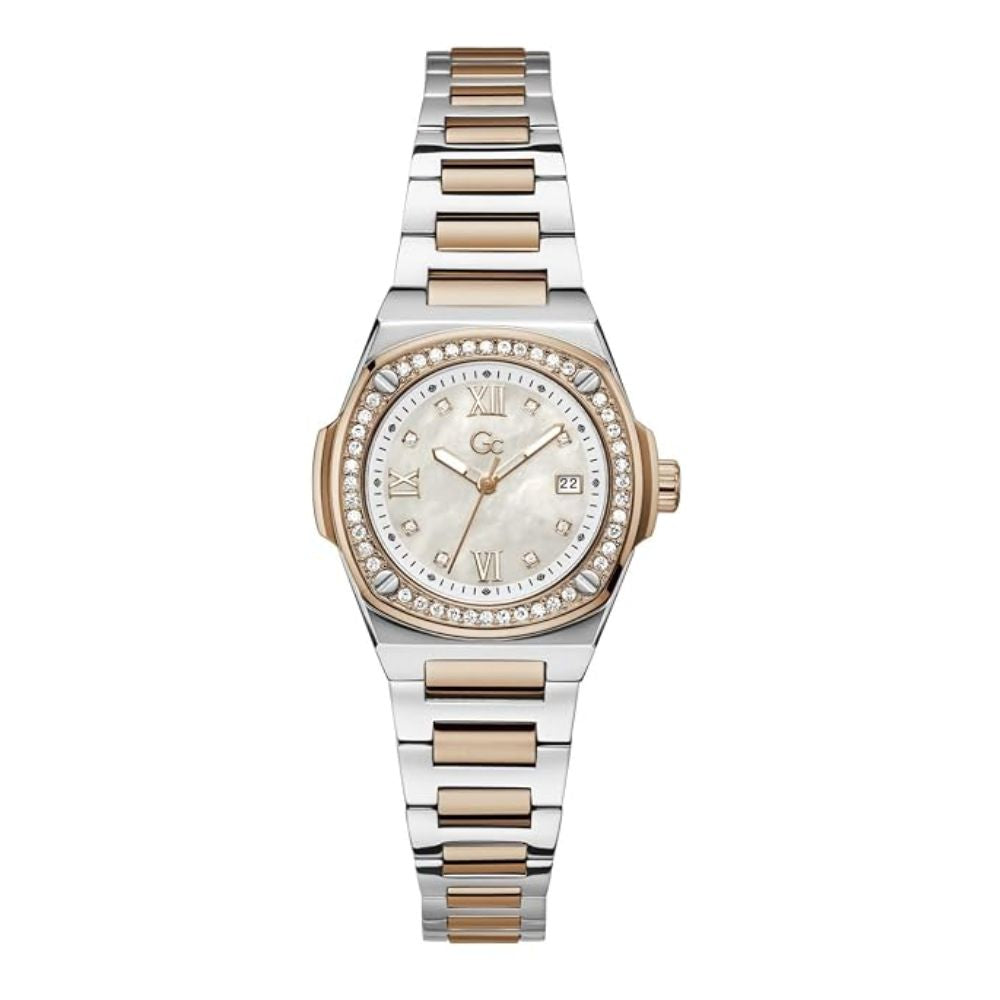 G.C. Coussin Shape White Dial Women’s Quartz Analog Stainless Steel Watch Z12003L1MF