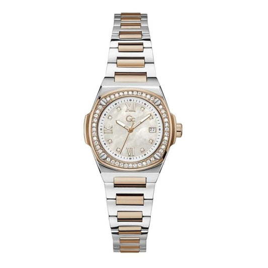 G.C. Coussin Shape White Dial Women’s Quartz Analog Stainless Steel Watch Z12003L1MF