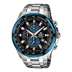 Casio Edifice Black Dial Silver Metal Strap Men Watch ED462 EF-539D-1A2VDF