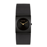Calvin Klein Pulse Black Dial Women's Analog Mesh Watch 25100109