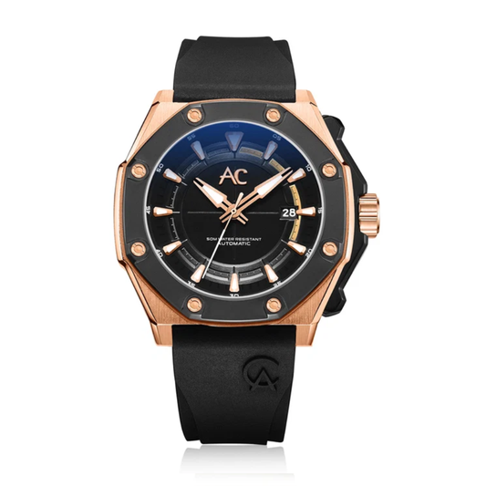 Alexandre Christie Classic Black Men's Automatic Watch 9601MARBRBA
