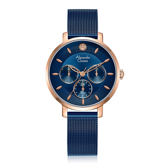 Alexandre Christie Blue Women's Watch 2959BFBURBU