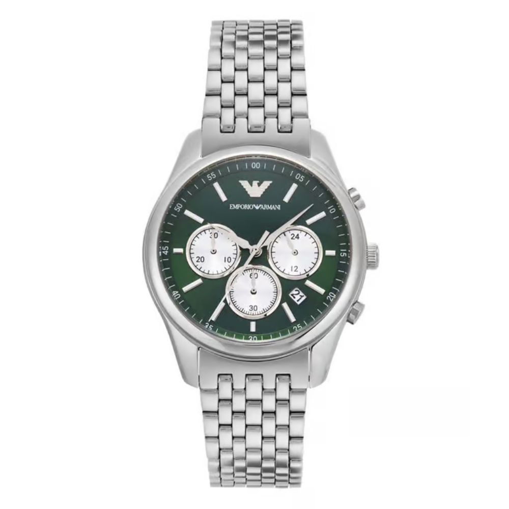 Emporio Armani Antonio Men's Green Dial Chronograph Watch AR11581
