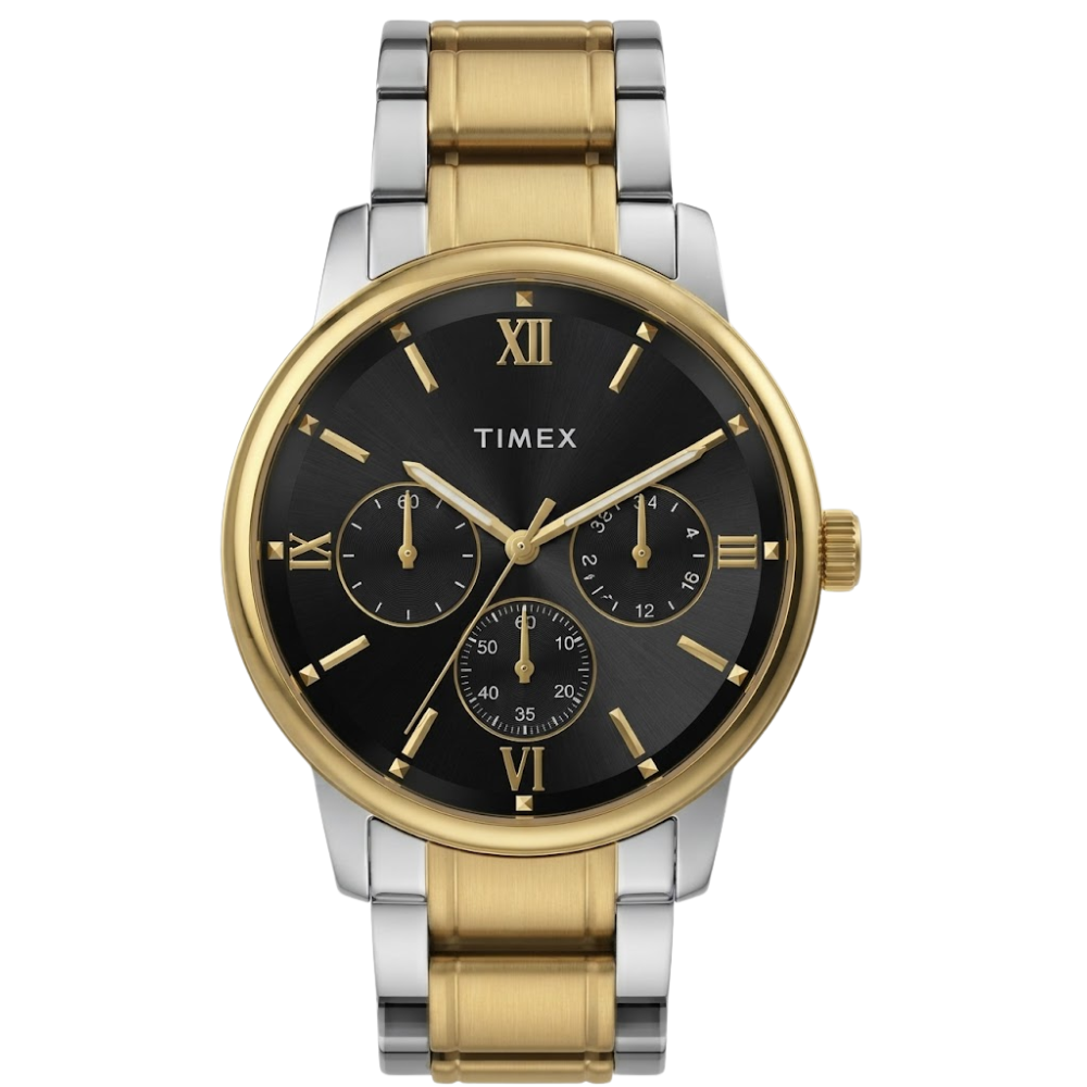 Timex Black Dial Men's Analog Metal Strap Watch TWEG25519