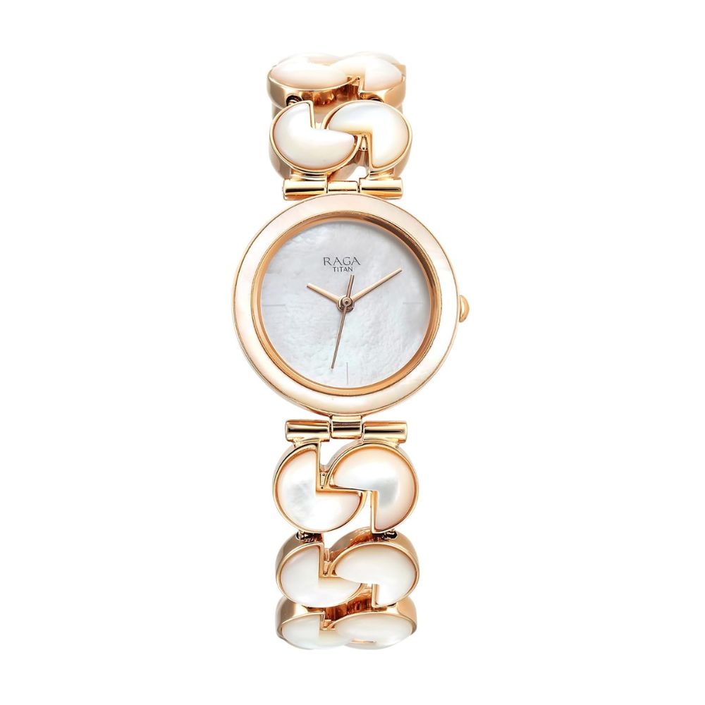 Titan Raga Power Pearls Women's Watch 95233WM01