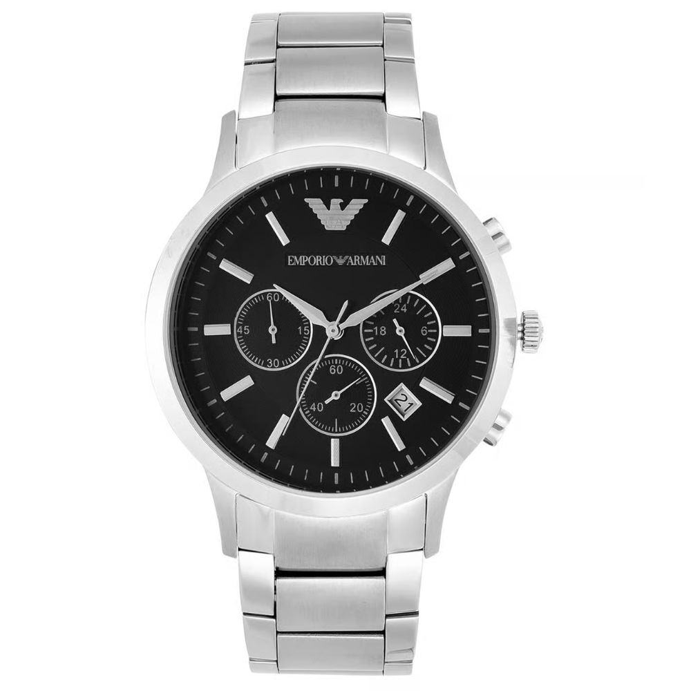 Emporio Armani Renato Men's Black Dial Chronograph Watch AR2434