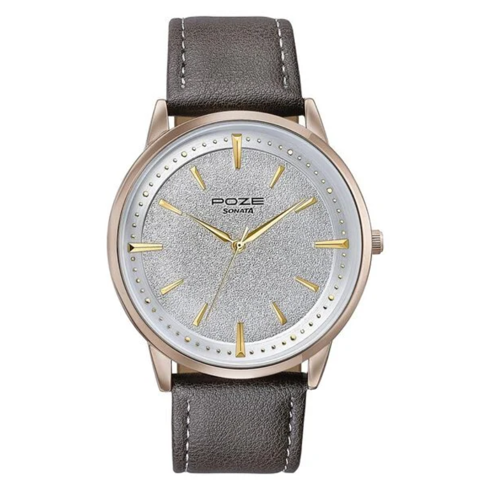 Sonata Poze White Dial Men's Watch SP70054QL01