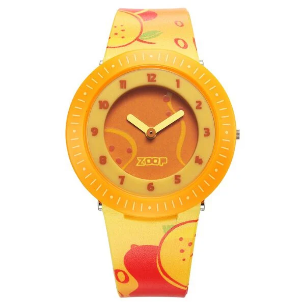 Zoop Yellow Dial Yellow Strap Girls Kids Analog Watch 26007PP09W