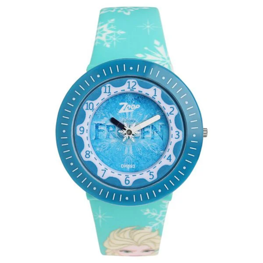 Zoop Disney Frozen Blue Dial Multicoloured Strap Analog Watch for Girls Kids NS26007PP06W