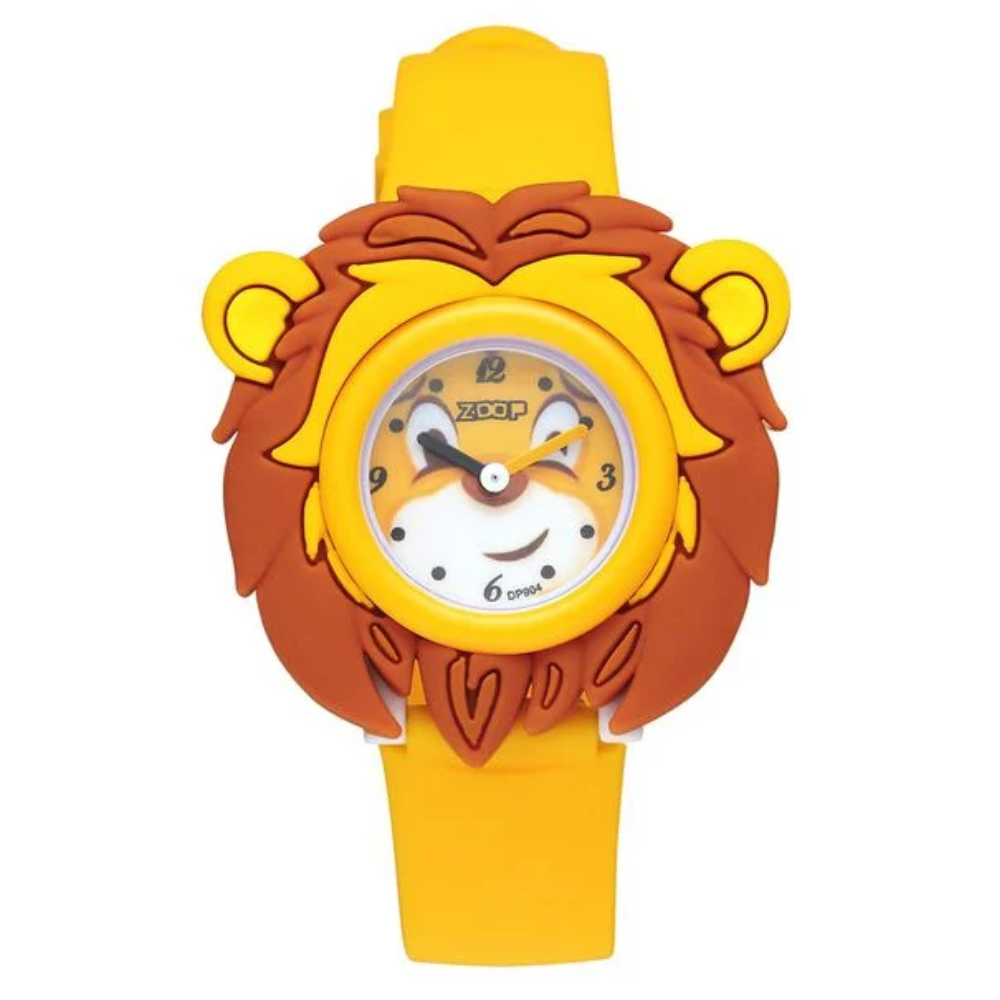 Zoop Lion Yellow Dial Yellow Strap Kids Watch 26033PP01