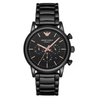 Emporio Armani Men's Black Dial Chronograph Ceramic Watch AR1509