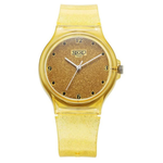 Zoop Glitter Yellow Dial Yellow Strap Girls Kids Watch 26030PP01W